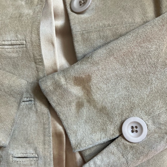 Vintage Bebe light tan suede leather jacket - Picture 7 of 7